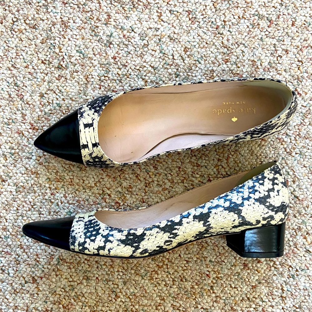 kate spade kitten heel shoes